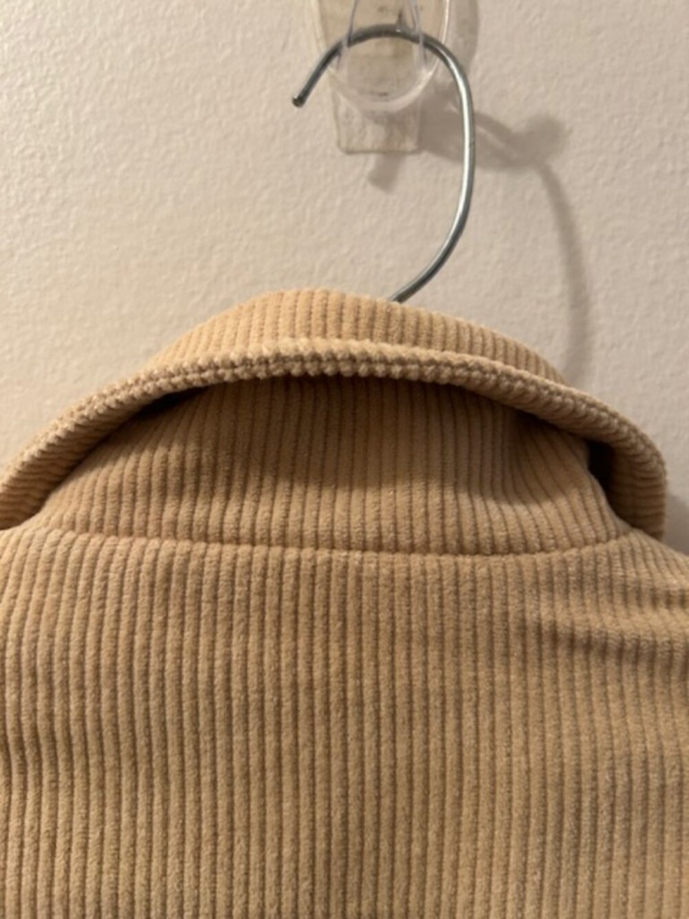 Free People House of Sunny Take a Trip Stone Tan Cord Quilt Bomber Jacket NEW - Picture 12 of 16